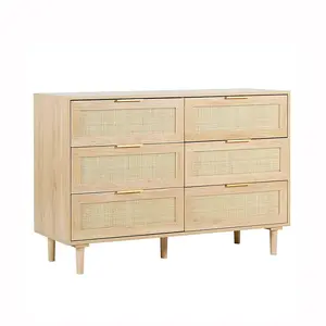 Black paint melamine classic luxury chest of drawers with low wide modern drawers cabinet living room