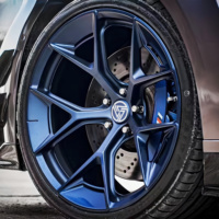 Jantes en alliage forgé XINLAI personnalisées, bleu brillant, 5 branches, concaves profondes, 18-22 pouces, 5x112, 5x114.3, 5x120, neuves pour SUV de luxe