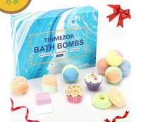 Kit Cadeau Artisanal OEM ODM de Bombes de Bain et Pastilles de Bain Véganes au Beurre de Karité Bio en Boîte