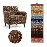 Tissu en velours jacquard 100% polyester pour la décoration de la maison