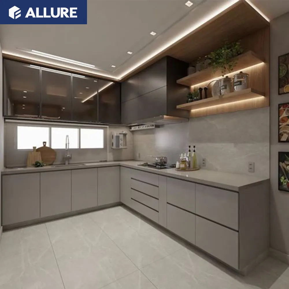 Allure Novo Modelo Design De Luxo Organização Personalizada Automática Estilo Clássico Moderno Outros Móveis De Armário De Cozinha