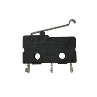 Fabricant de micro interrupteurs SS 5A SPDT 3 broches avec différents leviers de forme mini micro interrupteur
