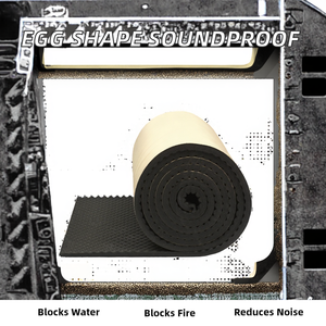 Paneles Acústicos de Espuma de Poliuretano con Forma de Burbuja de 10 mm de Espesor de Sound Valley, Láminas de Aislamiento Acústico, <span class=keywords><strong>Piso</strong></span> <span class=keywords><strong>Flotante</strong></span>, Kit de Batería para KTV - Product Image 6