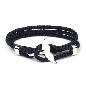 Venta al por mayor, joyería creativa para hombres y mujeres, cuerda de Milán, cola de ballena oceánica, pulsera Bohemia trenzada, pulsera de elementos oceánicos, joyería - Product Image 3