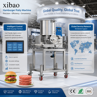 Machine automatique de formage de galettes de viande, machine à hamburgers commerciale avec système de convoyage pour l'industrie