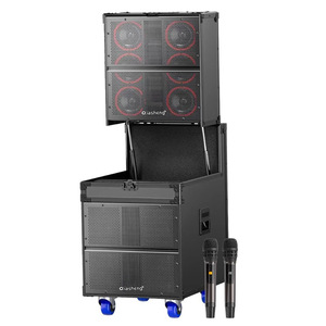 QiaSheng Outdoor Stage <b>Speaker</b> High Power Bluetooth 4.0 With Built-in Battery For Live Streaming Karaoke Events - Product Image 5