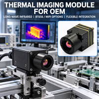 Module d'imagerie thermique 640x512, caméra infrarouge longue portée, cœur de caméra VOx non refroidi, USB UVC CVBS, objectif 9 mm pour OEM