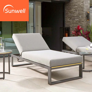 Meubles modernes à cadre en <span class=keywords><strong>aluminium</strong></span> Chaises longues table jardin patio salon hôtel <span class=keywords><strong>bain</strong></span> <span class=keywords><strong>de</strong></span> <span class=keywords><strong>soleil</strong></span> - Product Image 4