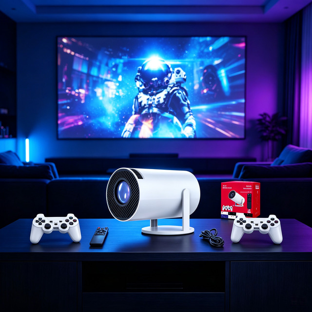 Classic Retro Video Game Console Game Mini LCD Projector 8GB Portable Projector