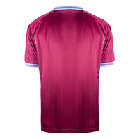 Maßgefertigte Fußballuniform Herren Fußballtrikot OEM Wärmeübertragung Umweltfreundlicher DLP-Druck Atmungsaktive Team-Sportbekleidung Villa 1984
