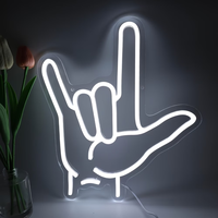 Lumière néon LED personnalisée à geste manuel, indice de protection IP67, pour décoration murale, bar, enseigne lumineuse, chambre, salon, fête, mariage, salle de jeux