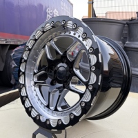 Jantes Deep Dish Beadlock forgées pour voitures, 15, 17, 18 pouces, 5X112, 5X120, 5X114.3, 6X135, 5X115, pour la course de dragster, compatibles avec toutes les voitures