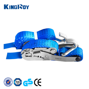 KINGROY 5 Ton 50mm 2" Cam Buckle Polyester 10m Double J Hook Retractable Custom Webbing <b>Ratchet</b> <b>Strap</b> <b>Tie</b> <b>Down</b> - Product Image 5