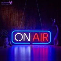 Enseigne néon LED ON AIR, Lumière d'ambiance suspendue pour intérieur, pour salle de jeux, man cave et indicateur d'entrée, Décoration murale et décoration intérieure