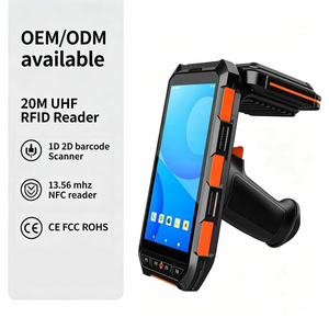เครื่องเขียน RFID ระยะไกล 20 เมตร ระบบ Android 13 เสาอากาศ 4dbi สำหรับการจัดการที่จอดรถ/การจัดการสินทรัพย์ - Product Image 1