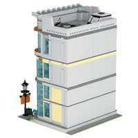 XMORK Diy 3784 Piezas, Juego de Bloques de Construcción de Museo de Ciencias con Luz, Vista de Calle Clásica, Bloques de Construcción de Partículas Pequeñas para Adultos