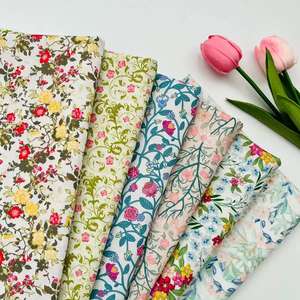 Tela de Algodón Popelín de Alta Calidad con Estampado Digital de Tela de Algodón para Vestidos Somalíes Baati, Tela Tana Lawn para Confección de Ropa - Product Image 1