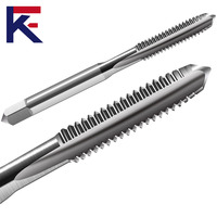 KF HSS mata bor ulir lurus, mata bor pemotong ulir lurus HSS, mata bor Router dan Set mati, alat mesin bubut CNC