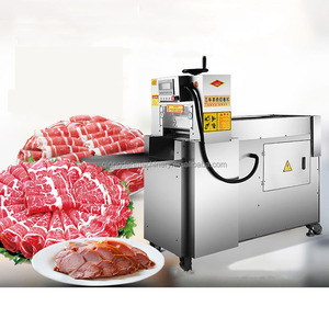 Boeuf Mouton Rouleau Trancheuse Commercial Viande Cutter Entièrement Automatique CNC Graisse Vache Cul Masquer Colle Viande Congelée Shaper Viande Bacon Jambon Trancheuse - Product Image 1