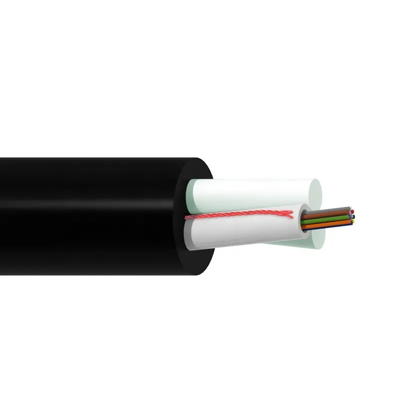 ASU 케이블 de fibra optica ANATEL 미니 ADSS G652D 12 코어 자체 지원 2 FRP 강화 광섬유 케이블 80m 100m 120m 스팬
