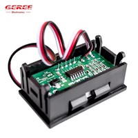 GEREE Penjualan Terlaris V58D Dc Voltmeter 4.5-30V Volt Meter Layar LED Merah 0.56 Inci Meteran Tegangan Digital 12V 24V Mini Voltmeter