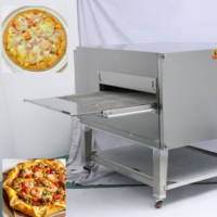 Four à tunnel à chaînes pour pizza/longueur commerciale de ceinture de four à pizza de convoyeur de Gas18in