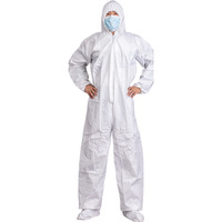 Combinaison de protection jetable SF Blue Label respirante en membrane microporeuse non tissée, anti-poussière