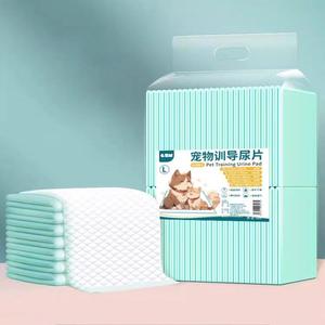 แผ่นรองฉี่สุนัข แผ่นซับฉี่แบบหนา 100 ชิ้น สำหรับสัตว์เลี้ยง วัสดุผ้าฝ้าย ผ้าอ้อมแบบใช้แล้วทิ้ง อุปกรณ์สำหรับสัตว์เลี้ยง - Product Image 3