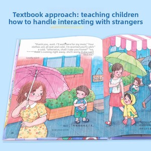 Kang Xiaozhi Hairun Sunshine Livres d'images sur l'éducation à la sécurité physique pour enfants-I Don'<span class=keywords><strong>t</strong></span> Go Away Strangers Impression personnalisée CN;BEI - Product Image 3