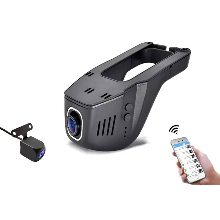 Car Dvr Camera Wifi Dash Cam 2K 1440P Novatek 96675 Dual Lens Video Recorder Night Vision Surveillance Videcam Black Box