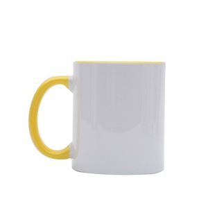 Colored Rim <b>Ceramic</b> Mug 11Oz Matte Finish Blank Custom Print Promotional Gift Sublimation <b>Cup</b> - Product Image 4