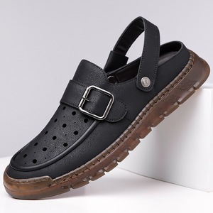 Men's Summer Flat <b>Clog</b> Sandals Steel Toe Breathable Waterproof Lightweight Outdoor Wear - Product Image 2