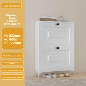 <span class=keywords><strong>Meuble</strong></span> à chaussures mural <span class=keywords><strong>suspendu</strong></span> ultra-fin en acier, 2 étagères, pour petits appartements, entrée de maison, couloir, style moderne - Product Image 1