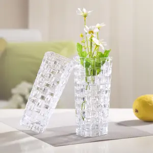 יוקרה Creative פרח זכוכית אגרטל בולט בית זכוכית אגרטל סידורי חתונה ברור