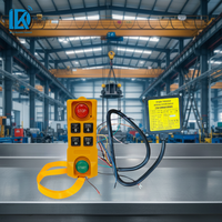 Control Remoto para Maquinaria Pesada, Control Remoto Industrial de 4 Canales, Interruptor de Control Remoto Inalámbrico, Control Remoto para Grúa