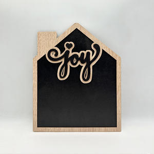 Pizarra de madera colgante para el hogar aula decoración creativa pizarra pequeña tablero de mensajes escrito a mano de una pieza personalizado - Product Image 6