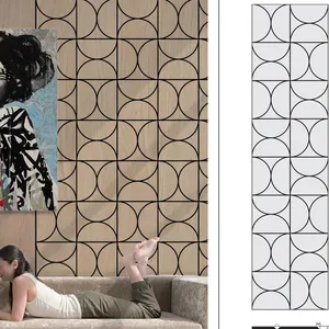 Kasaro ses yalıtım levhası Polyester elyaf 3d duvar panelleri tasarımları oturma odası