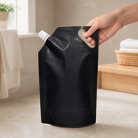 Pochette à bec verseur personnalisée avec poignée pour détergent liquide et désinfectant pour les mains – Sachet d'emballage autoportant rechargeable