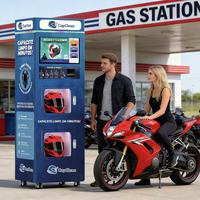 Machine de nettoyage de casques de moto commerciale sud-américaine, désinfection thermique/vapeur, ozone/UVC/aromathérapie, LTE, paiement multi-mode