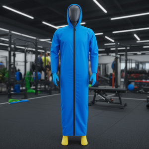 Funda de nailon para maniquí de 160 cm, Art.002, impermeable, resistente a desgarros, con cremallera, azul, equipo de entrenamiento - Product Image 3