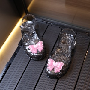 Kids Baby <strong>Girls</strong> Summer Flat Glitter Butterfly Princess <strong>Jelly</strong> Sandals Anti-Slip Breathable Dress <strong>Shoes</strong> - Product Image 6