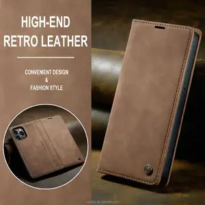 Latest Design Synthetic Leather Smartphone Accessories For Samsung S24 Ultra Luxury PU Case Flip Cover Note 20 Ultra Plus