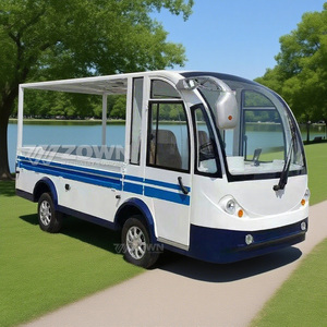 ZOWN <b>White</b> Blue Electric Service Truck Open <b>Cargo</b> Compartment For Scenic Daily Logistics Work - Product Image 6