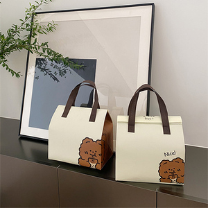 Borsa Termica per Pranzo Personalizzata con Logo Stampato, Economica, con Striscia Adesiva, in Tessuto Non Tessuto, per Asporto e Fast Food - Product Image 2