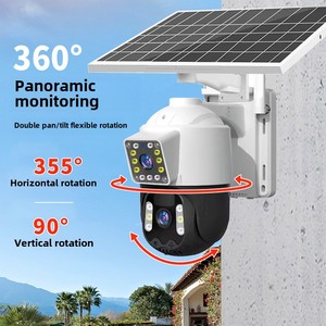Icsee 360 độ ống kính kép ngoài trời Wifi HD tầm nhìn ban đêm IP <span class=keywords><strong>Camera</strong></span> POE Mạng di động từ xa năng lượng mặt trời 2MP 1040P <span class=keywords><strong>DVR</strong></span> CMOS đám mây - Product Image 3