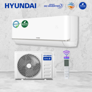 Aire Acondicionado Split de Pared HYUNDAI con Diseño Compacto y Eficiencia Energética, 9000 Btu, R32, Inverter, Flujo de Aire Suave, para Hogar y Hotel - Product Image 1