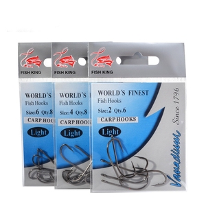Hameçons circulaires de pêche en eau salée 2 #4 #6 # <span class=keywords><strong>Hameçon</strong></span> de pêche leurre avec barbe pour la pêche à la mouche au leurre Idéal pour le poisson-chat dans les rivières - Product Image 4
