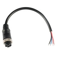 GX16 Câble de connexion moulé par injection en métal à 4 broches Spécifications du câble d'extension Connecteurs mâle-femelle