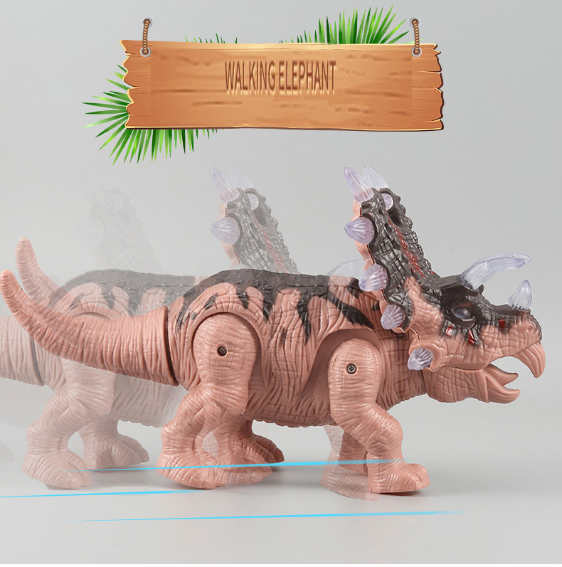 Children's Toy Electric Dinosaur Triceratops Model