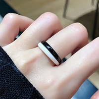 Bagues en céramique incrustées de diamants, variées et très demandées, simples et haut de gamme, pour hommes et femmes, bagues de couple tendance, vente en gros
